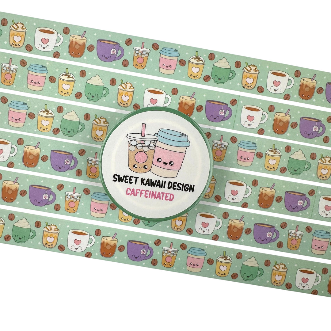 Caffeinated Washi Tape 15mm x 10mm