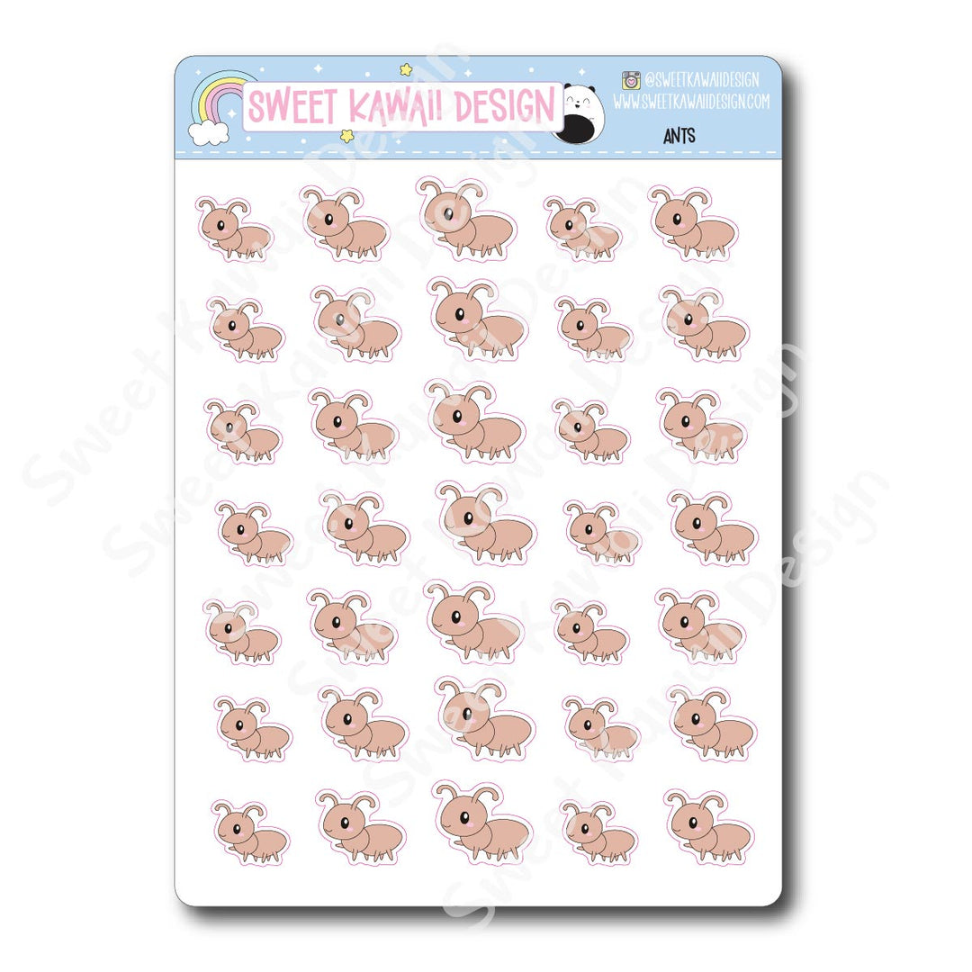 Kawaii Ant Stickers