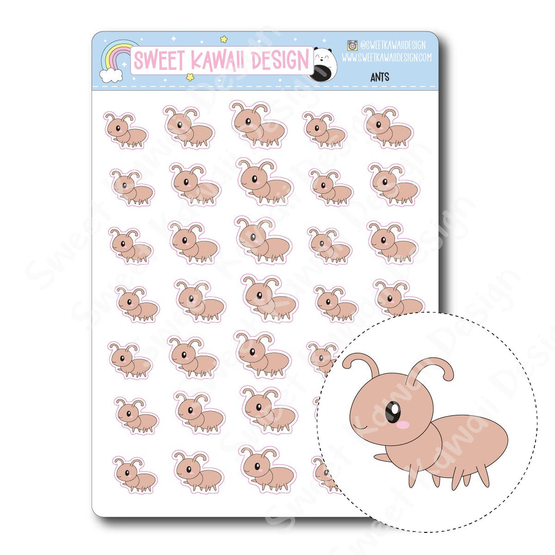 Kawaii Ant Stickers