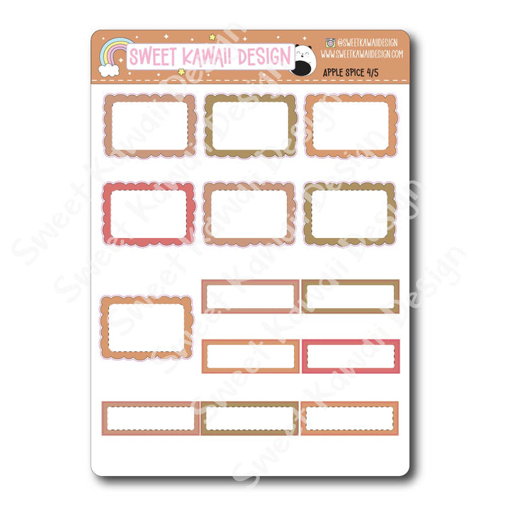 Weekly Kit - Apple Spice - SIZE OPTIONS AVAILABLE