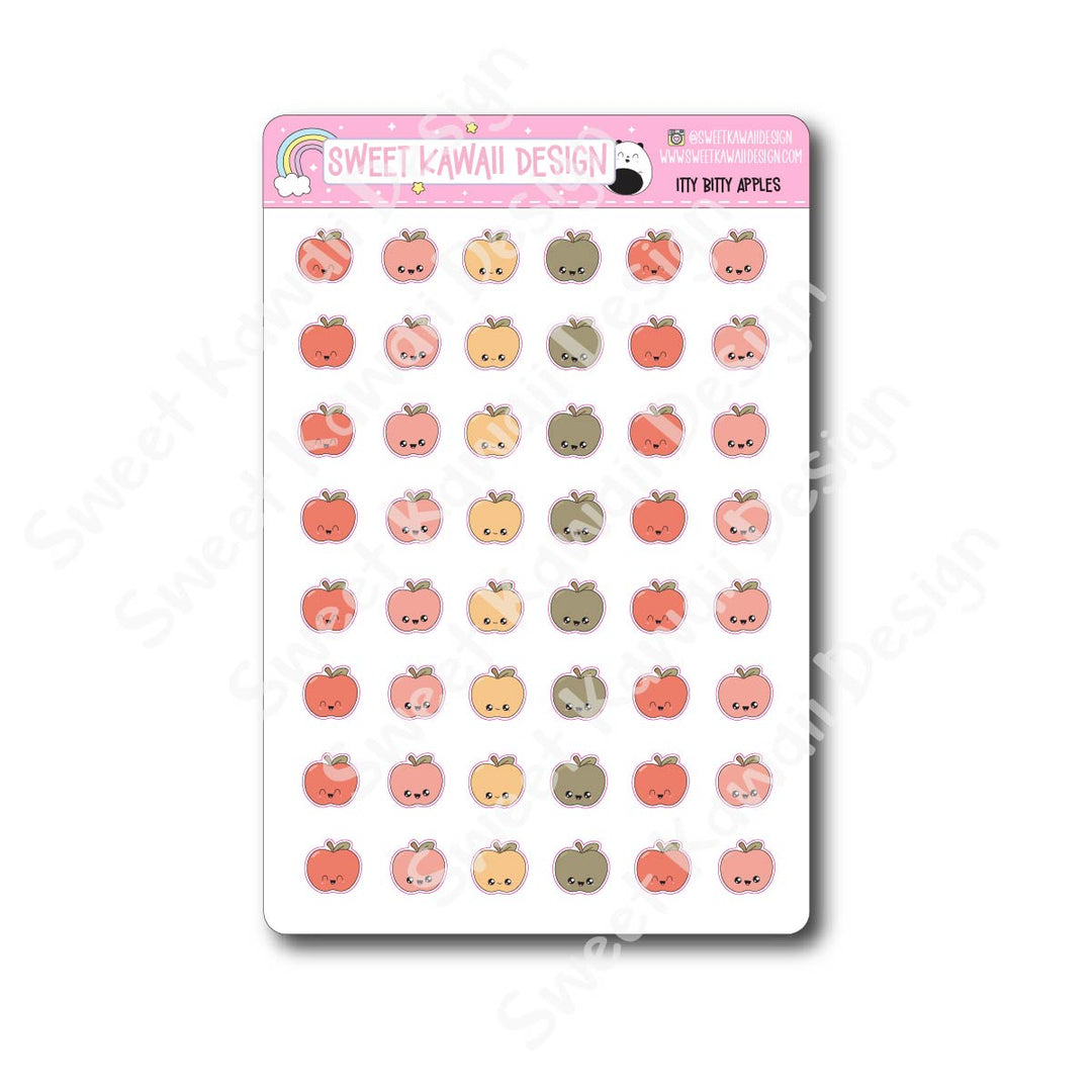 Kawaii Apple Stickers