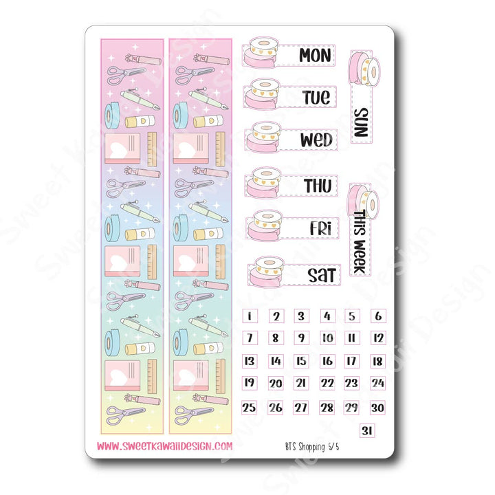 Weekly Kit  - BTS Shopping HORIZONTAL