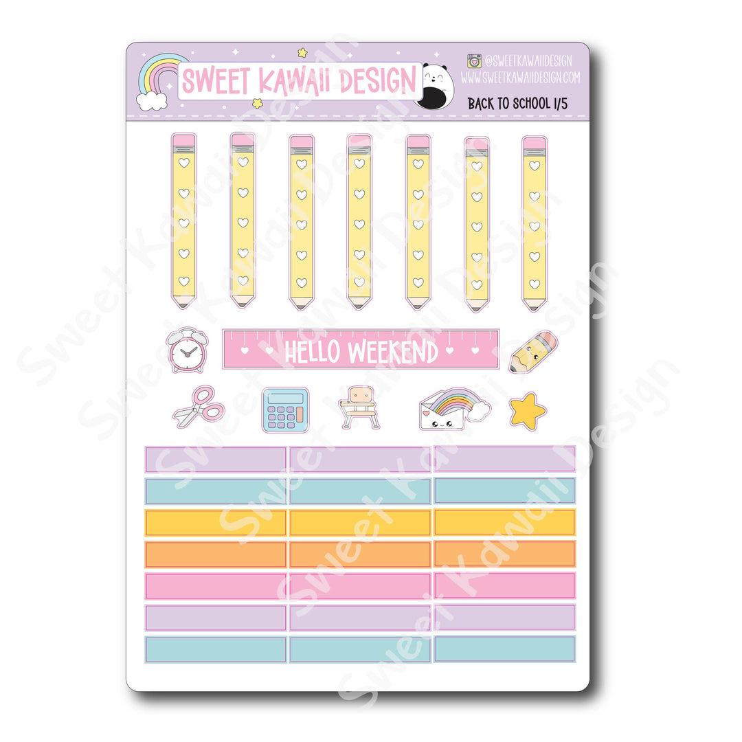 Weekly Kit - Back to School - SIZE OPTIONS AVAILABLE