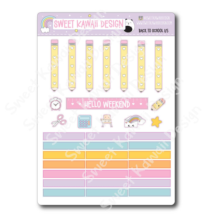 Weekly Kit - Back to School - SIZE OPTIONS AVAILABLE