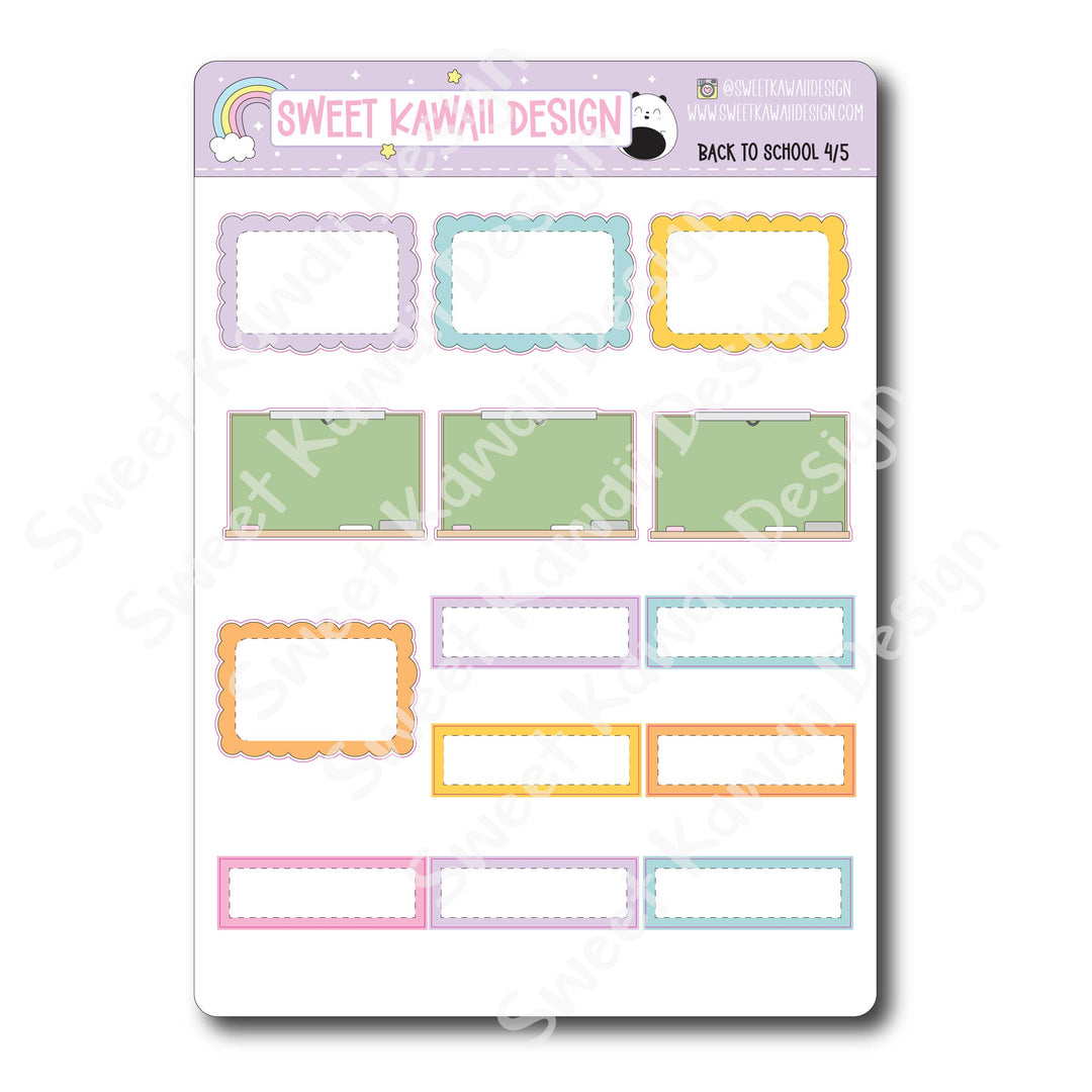 Weekly Kit - Back to School - SIZE OPTIONS AVAILABLE