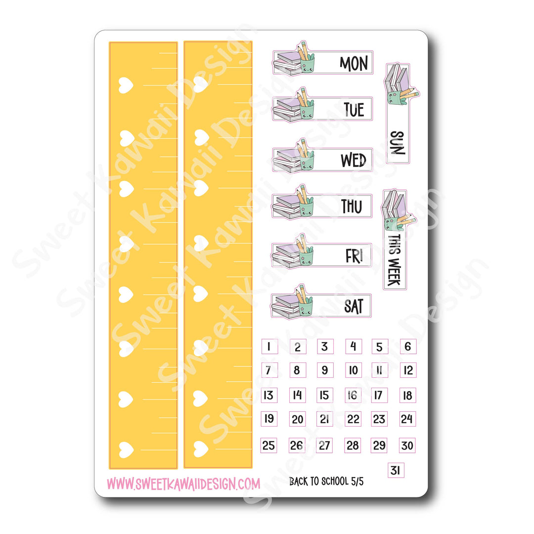 Weekly Kit - Back to School - SIZE OPTIONS AVAILABLE