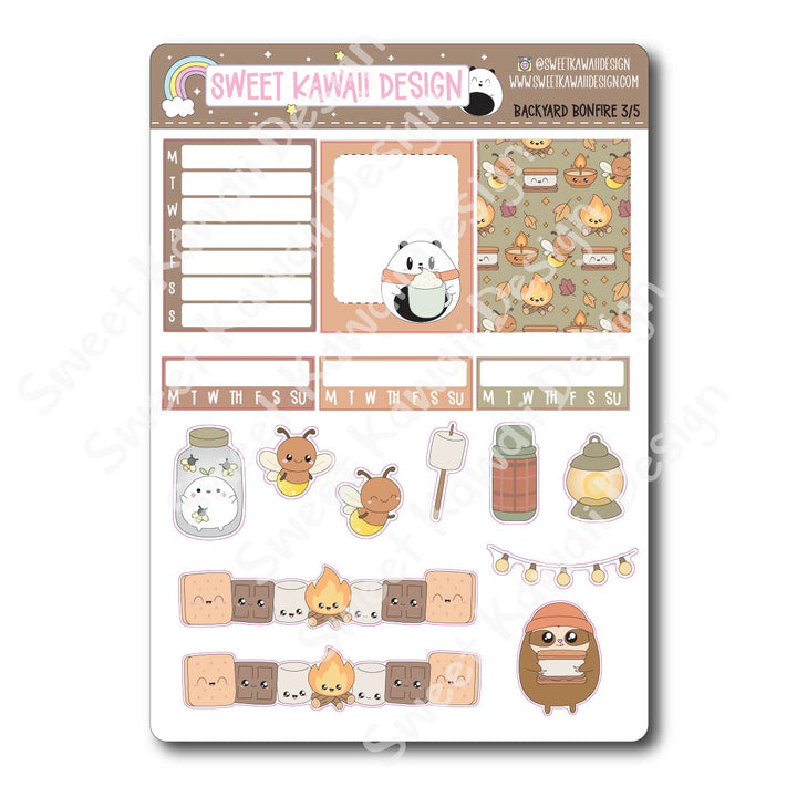 Weekly Kit - Backyard Bonfire - SIZE OPTIONS AVAILABLE