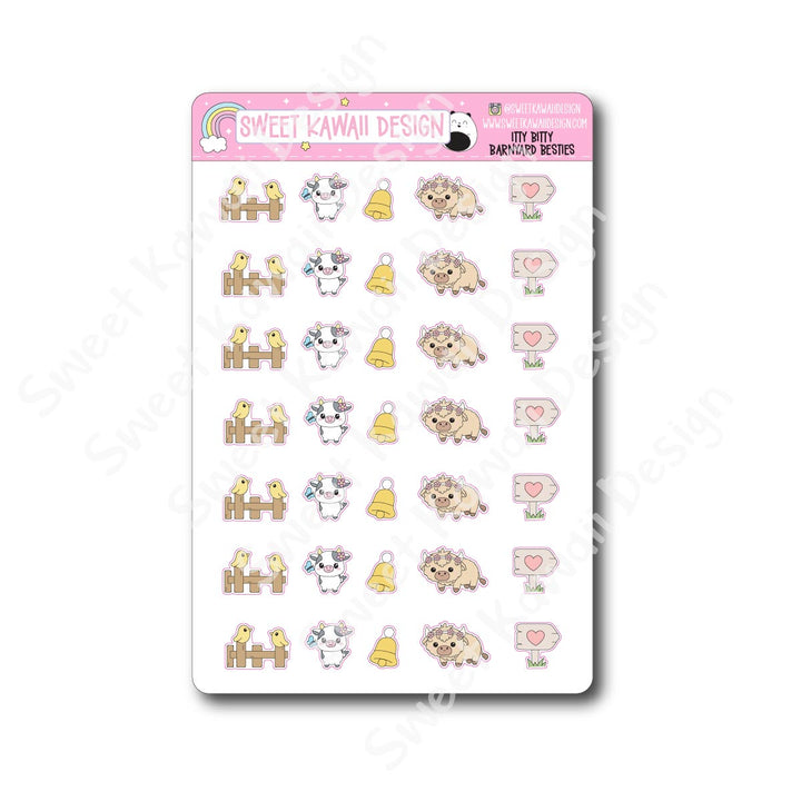 Kawaii Barnyard Besties Stickers