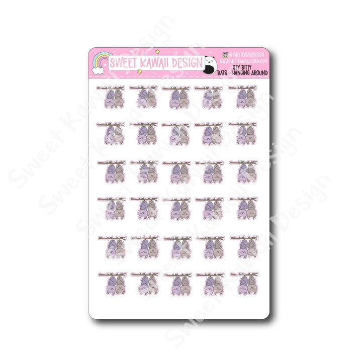 Kawaii Bat Stickers  - Hanging Around