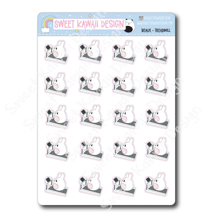 Kawaii Beaux Stickers - Treadmill