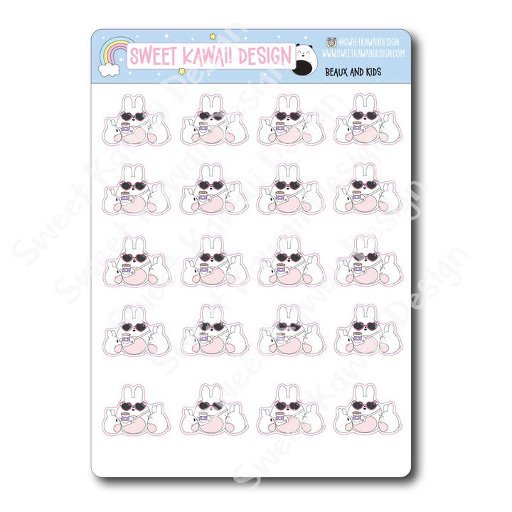 Kawaii Beaux and Kids Stickers