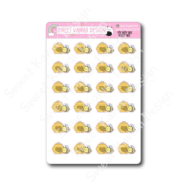 Kawaii Bee Stickers - Honey Bee