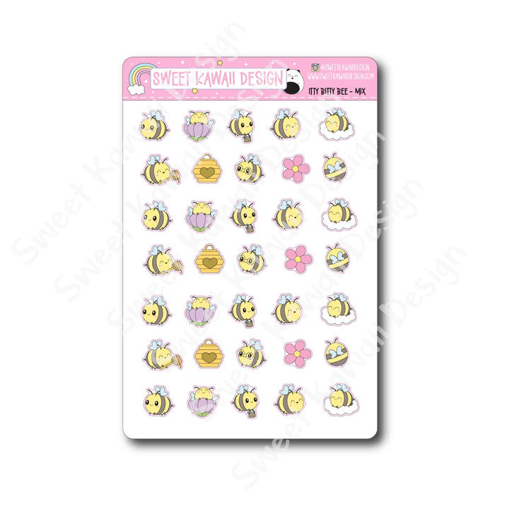 Kawaii Bee Stickers - Mix