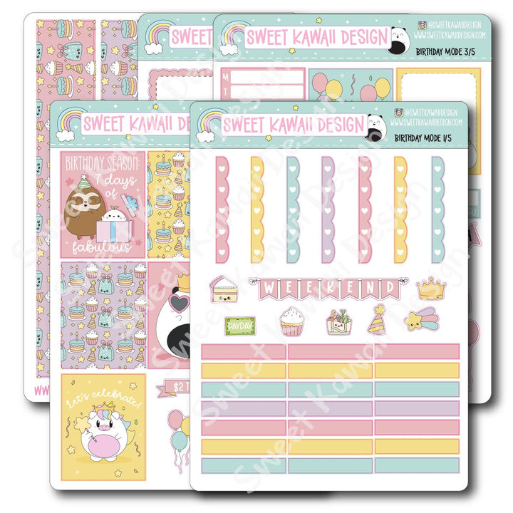 Weekly Kit - Birthday Mode - SIZE OPTIONS AVAILABLE