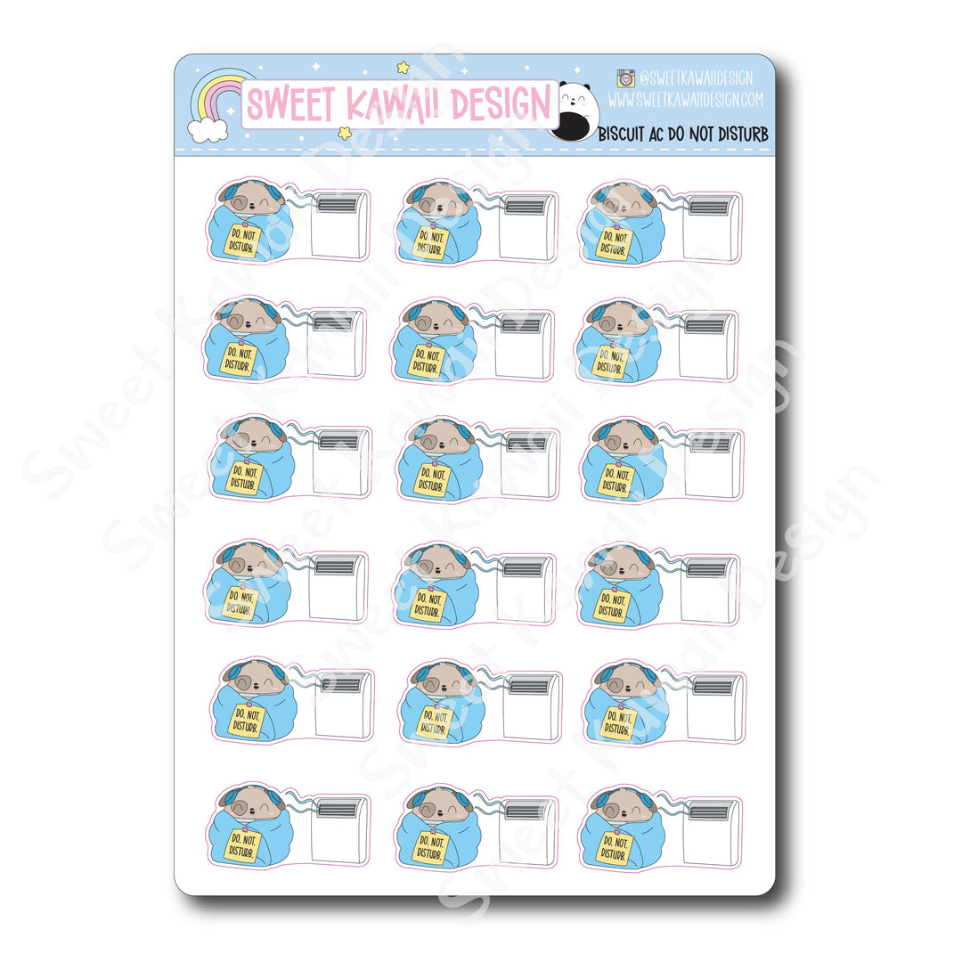 Kawaii Biscuit Stickers - AC Do Not Disturb