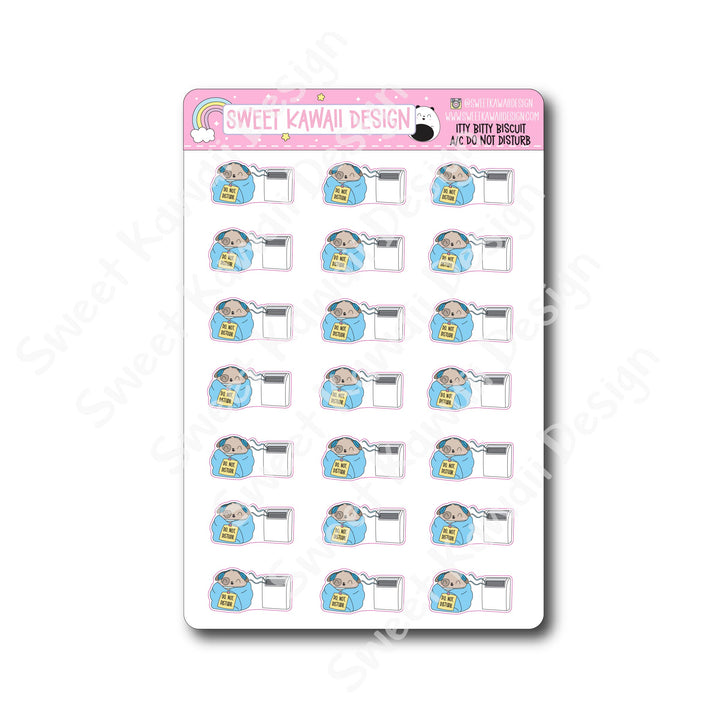 Kawaii Biscuit Stickers - AC Do Not Disturb