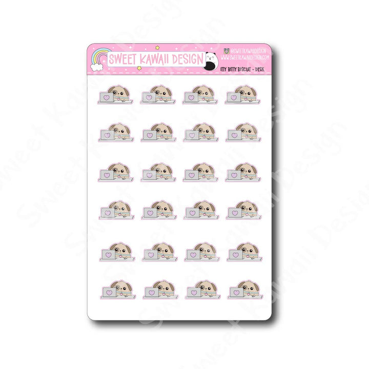 Kawaii Biscuit Stickers - Desk