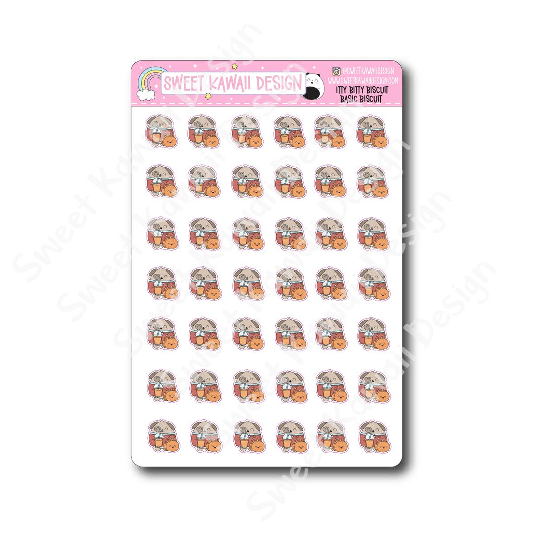 Kawaii Biscuit Stickers - Basic Fall Biscuit