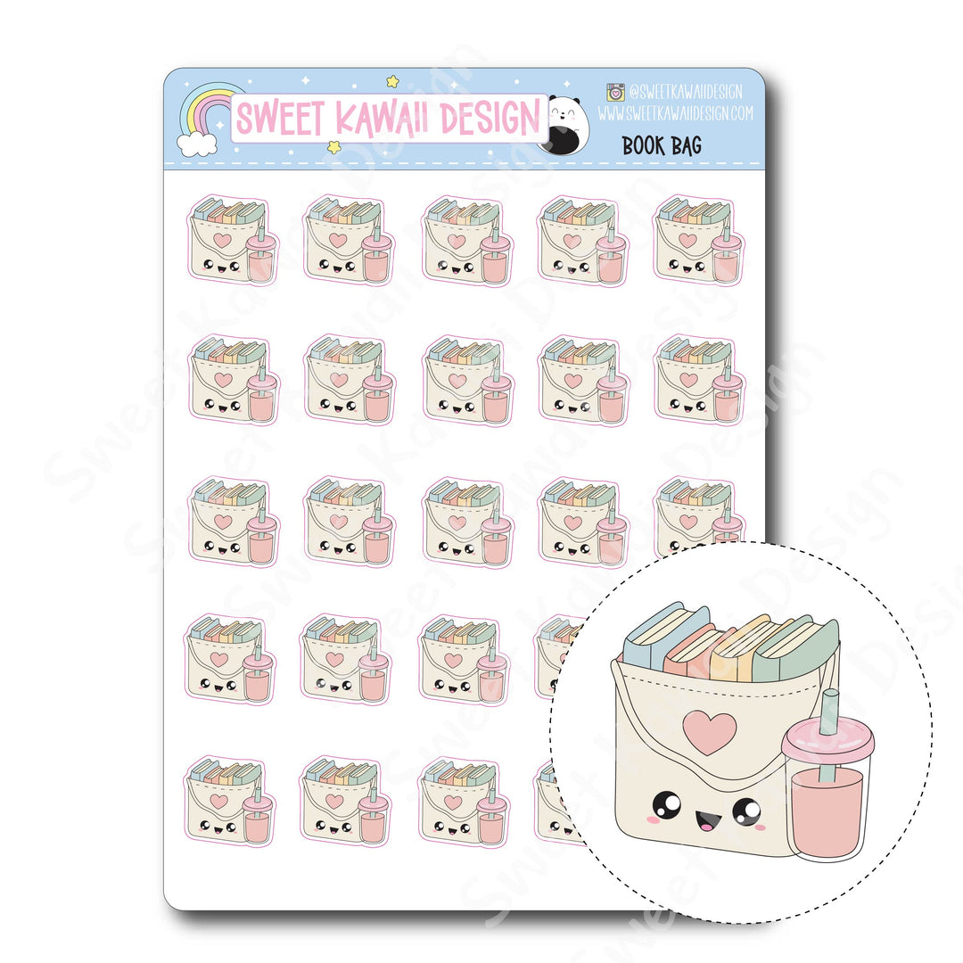 Kawaii Book Bag Stickers