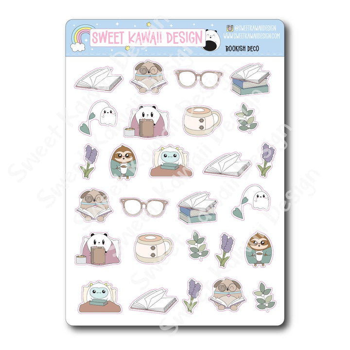 Kawaii Bookish Stickers