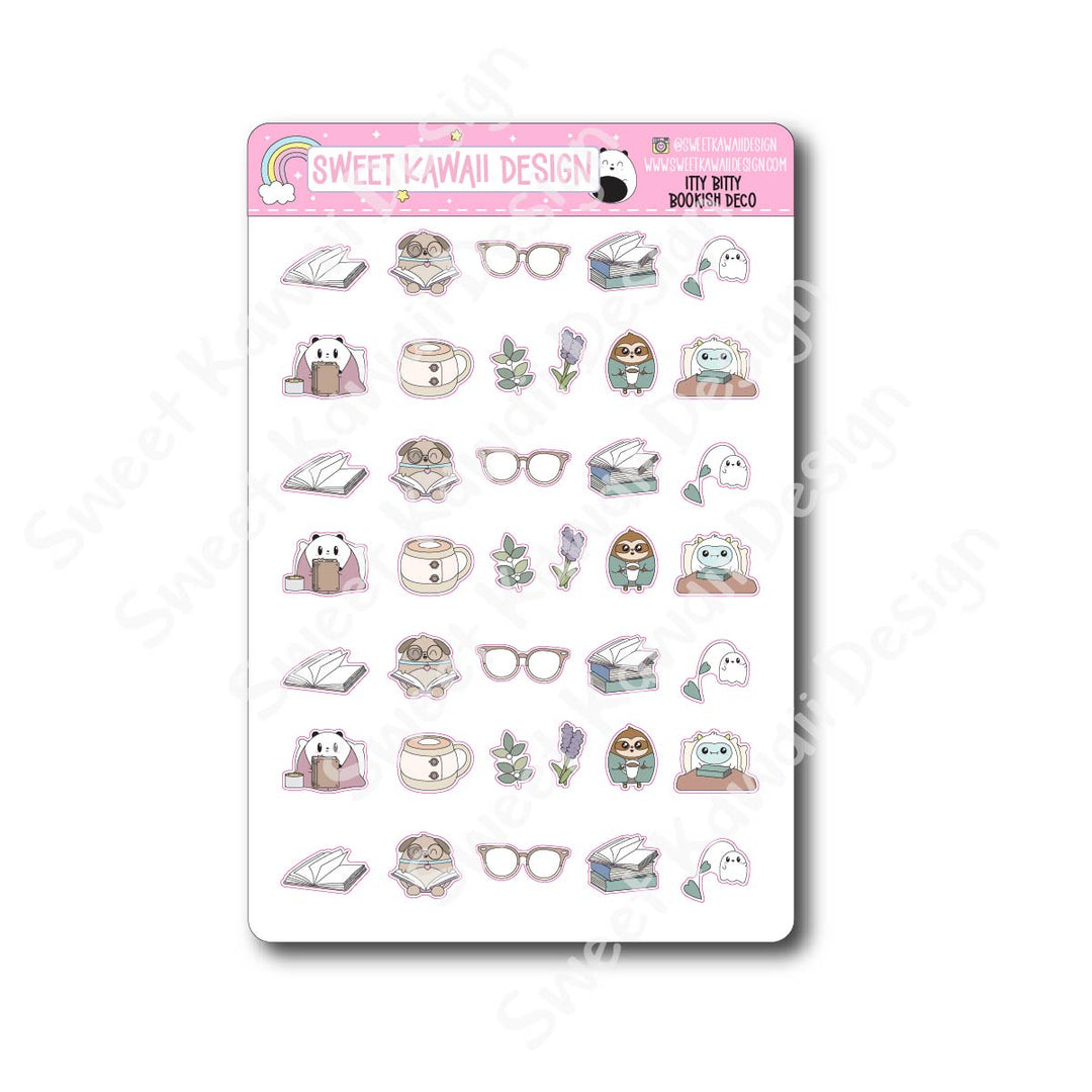 Kawaii Bookish Stickers