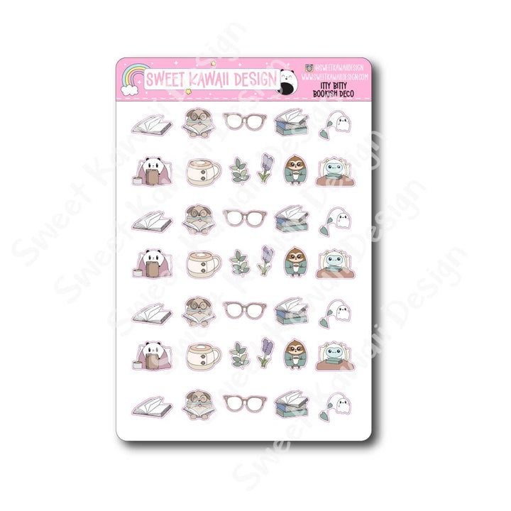 Kawaii Bookish Stickers