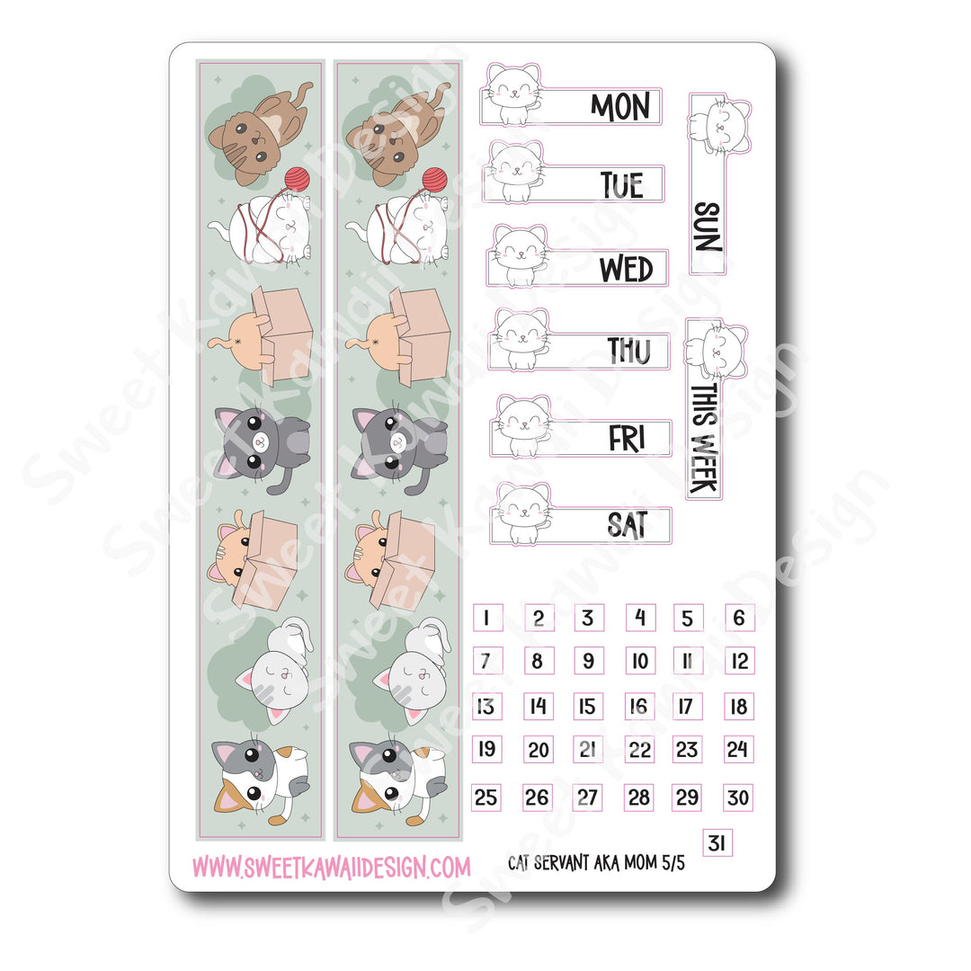 Weekly Kit - Cat Servant - SIZE OPTIONS AVAILABLE