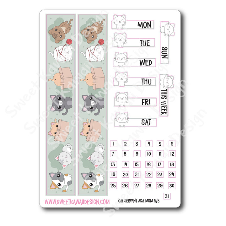 Weekly Kit - Cat Servant - SIZE OPTIONS AVAILABLE