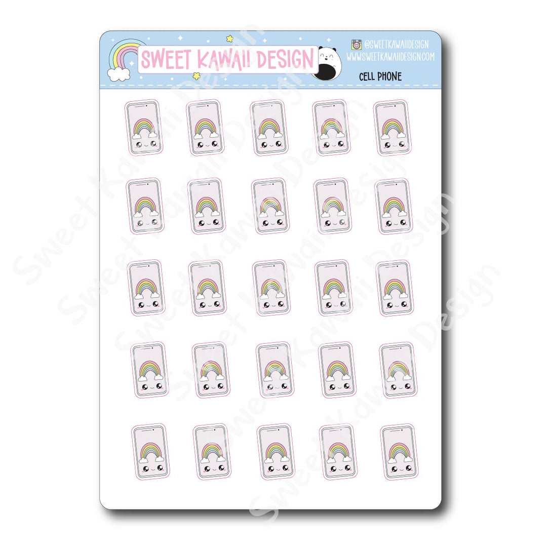 Kawaii Cell Phone Stickers