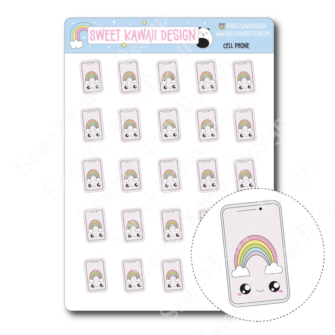 Kawaii Cell Phone Stickers
