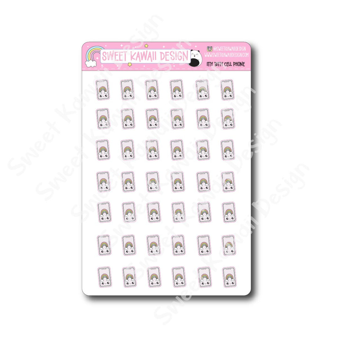 Kawaii Cell Phone Stickers