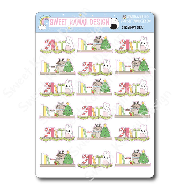 Kawaii Christmas Shelf Stickers