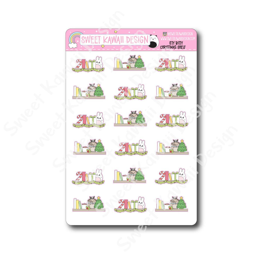 Kawaii Christmas Shelf Stickers