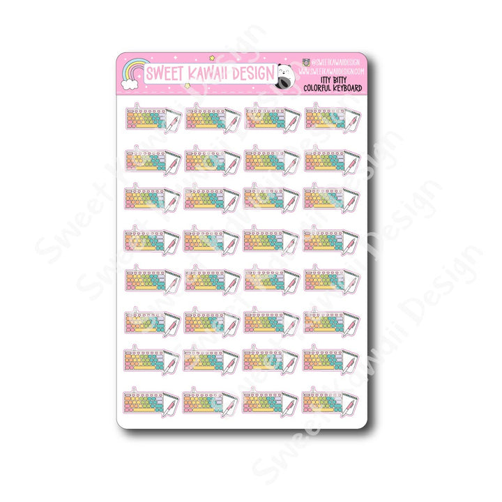 Kawaii Colorful Keyboard Stickers