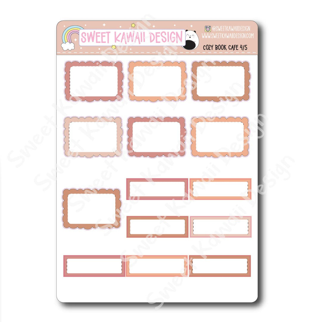 Weekly Kit - Cozy Book Cafe - SIZE OPTIONS AVAILABLE