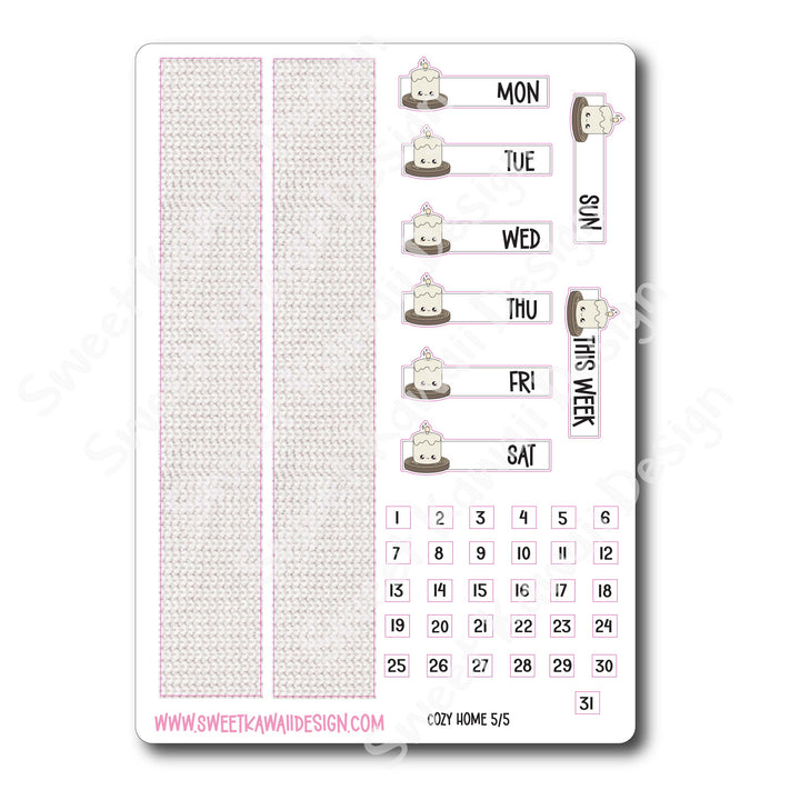 Weekly Kit - Cozy Home - SIZE OPTIONS AVAILABLE