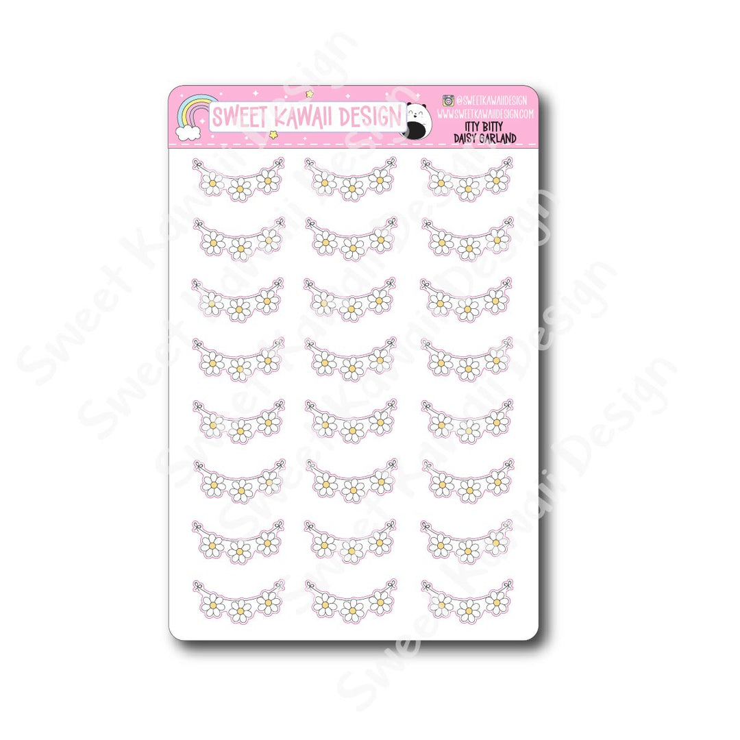 Kawaii Daisy Garland Stickers