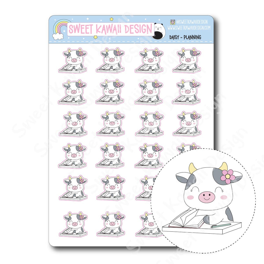 Kawaii Daisy Stickers - Planning