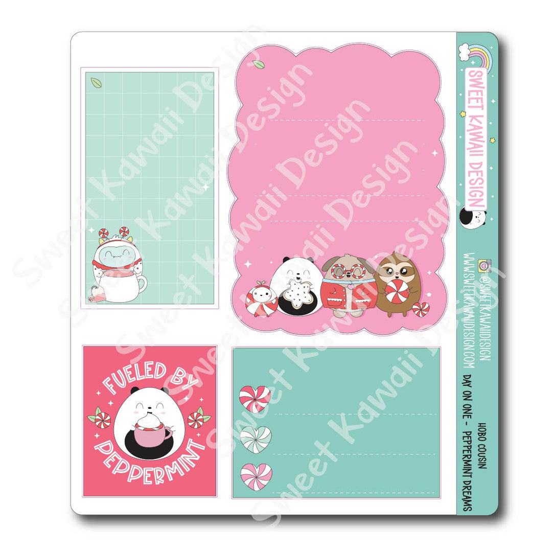Hobo Cousin - Day On One Page - Peppermint Dreams
