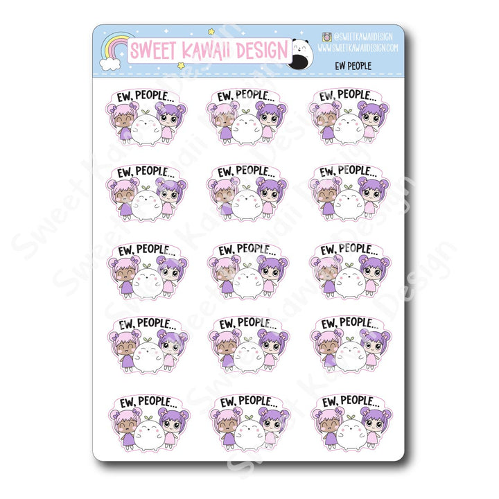 Kawaii Ew People Stickers