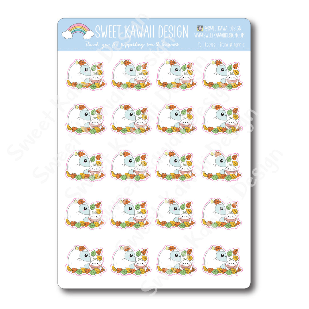 Kawaii Fall Leaves - Frank & Konnie Stickers