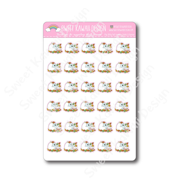 Kawaii Fall Leaves - Frank & Konnie Stickers