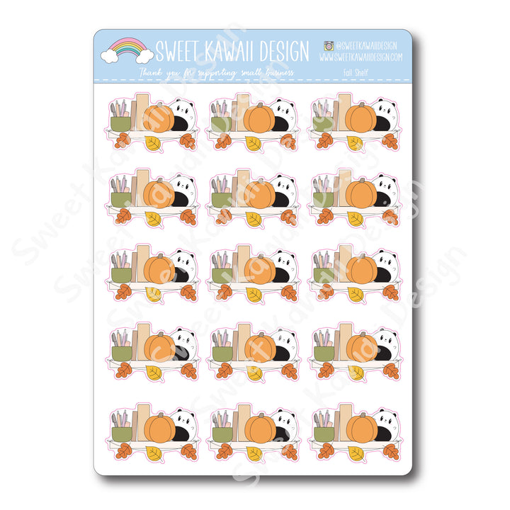 Kawaii Fall Shelf Stickers