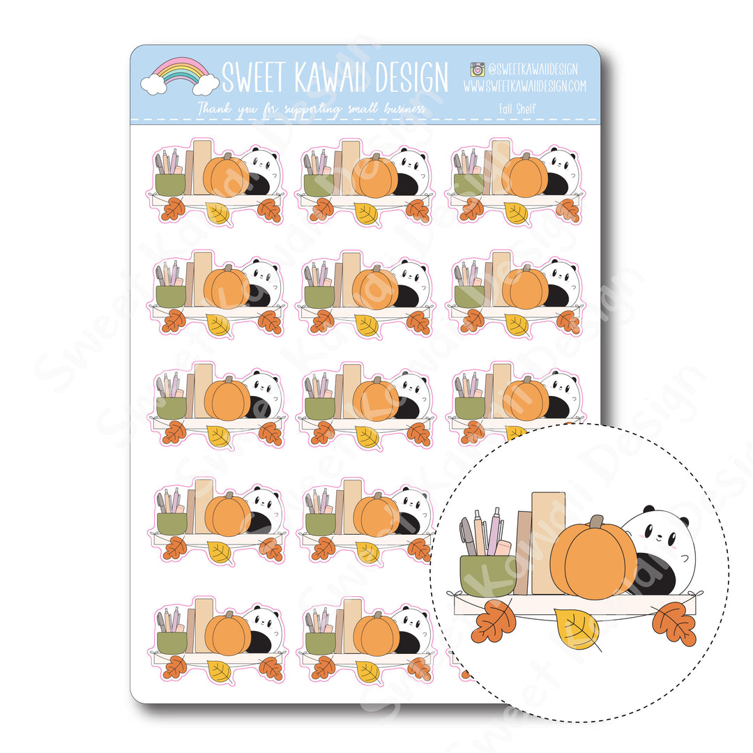 Kawaii Fall Shelf Stickers