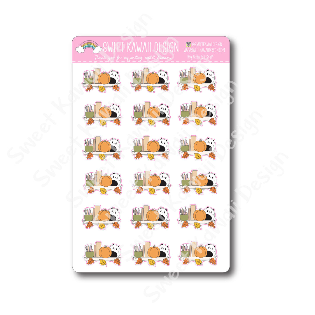Kawaii Fall Shelf Stickers