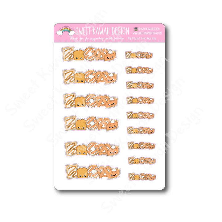 Kawaii Fall Treat Deco Strip Stickers