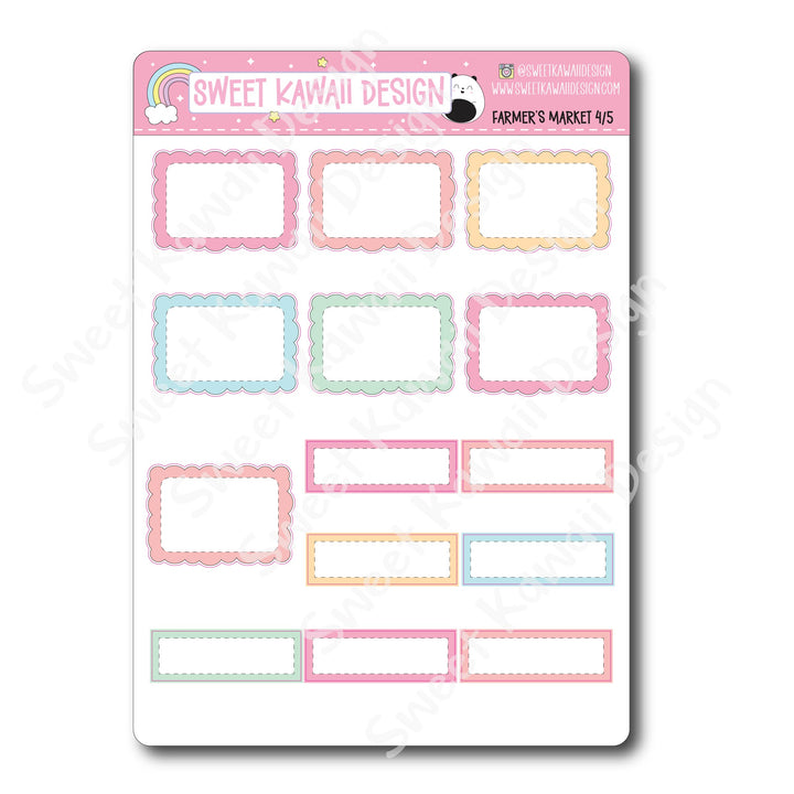 Weekly Kit - Farmer's Market - SIZE OPTIONS AVAILABLE