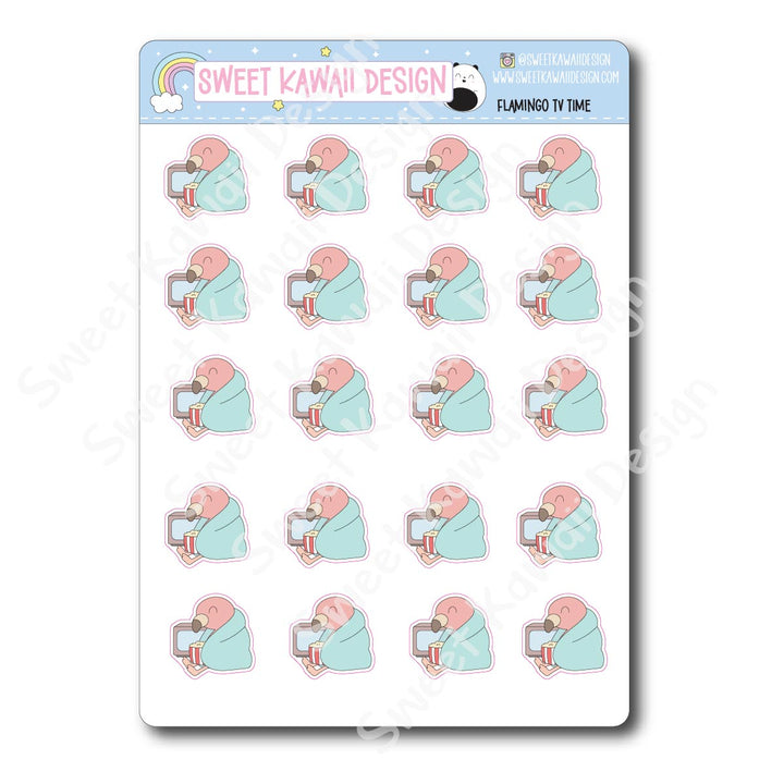 Kawaii Flamingo Stickers - Tv Time