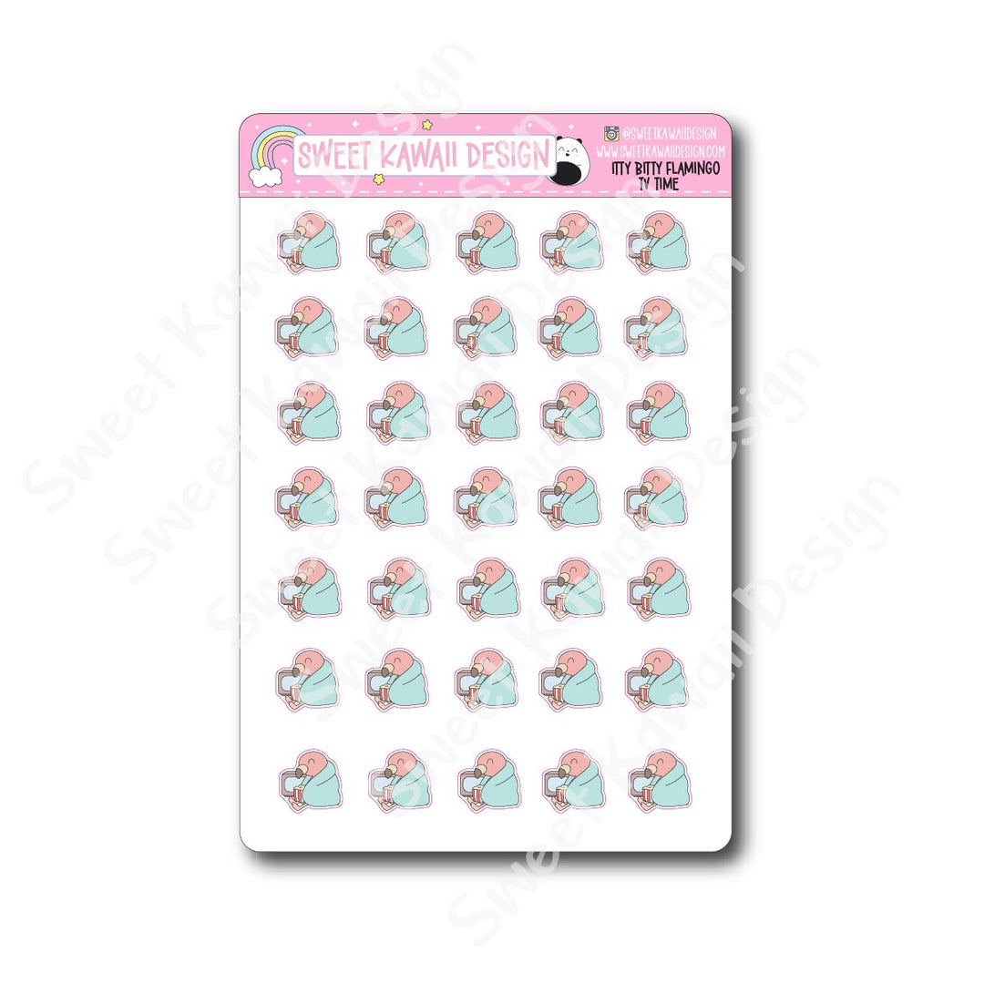 Kawaii Flamingo Stickers - Tv Time