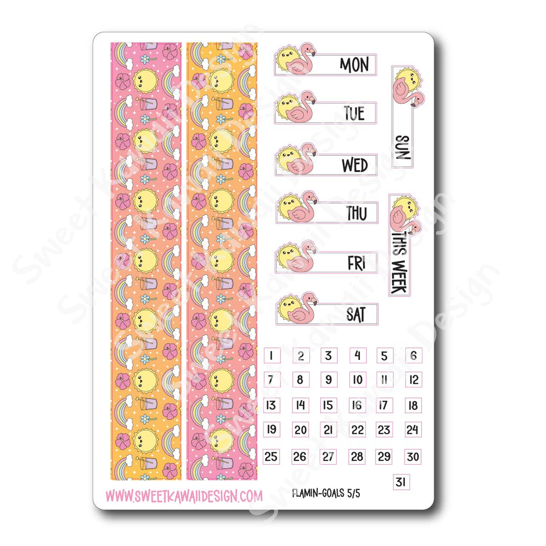 Weekly Kit - Flamingoals - SIZE OPTIONS AVAILABLE